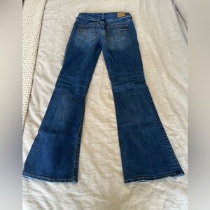 American Eagle Outfitters Dark Blue Flare Jeans super stretch size 4